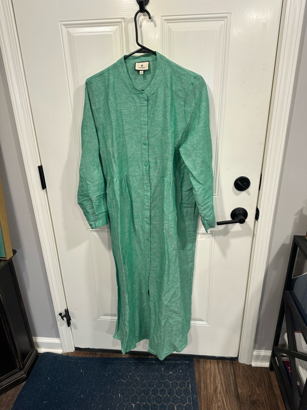Tuckernuck Green Button-Front Maxi Dress